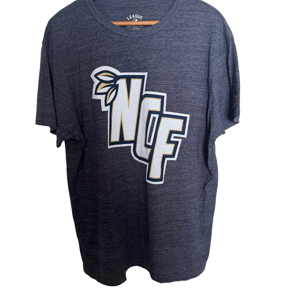 League UCF Knights NCF T-Shirt Mens XL Heather Navy Blue Short Sleeve Tee
